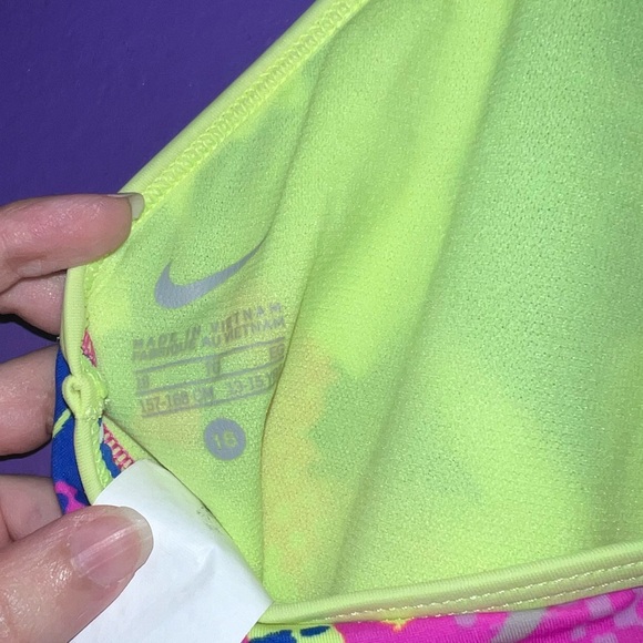 Nike Girl's Drift Graffiti T-Back Swimsuit Fuchsia Blast, 16 - Picture 8 of 10